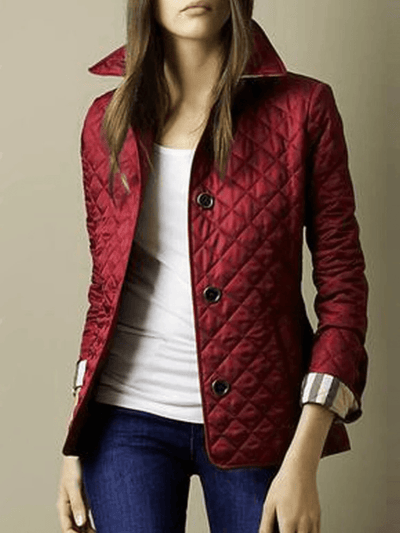 Manel | Quilted jacket with turned-up collar