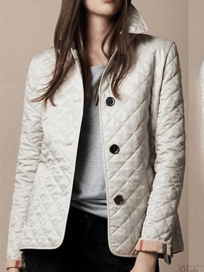 Manel | Quilted jacket with turned-up collar