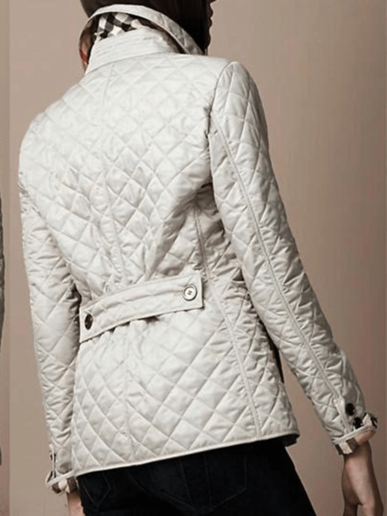 Manel | Quilted jacket with turned-up collar