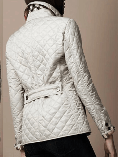 Manel | Quilted jacket with turned-up collar