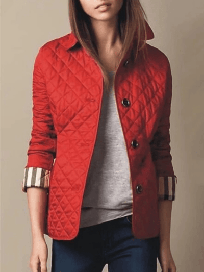 Manel | Quilted jacket with turned-up collar