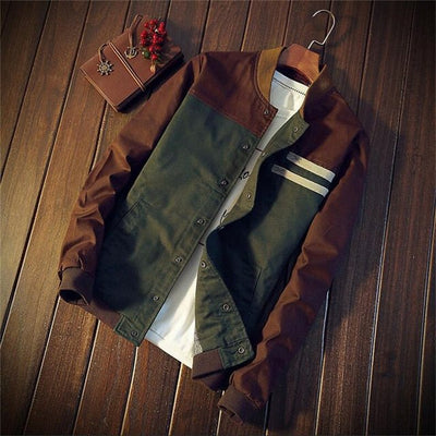 Noam | Vintage bomber jacket with button closure