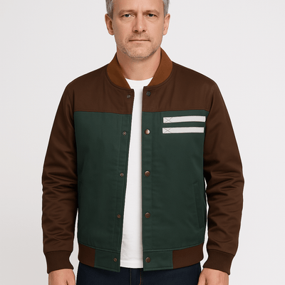 Noam | Vintage bomber jacket with button closure
