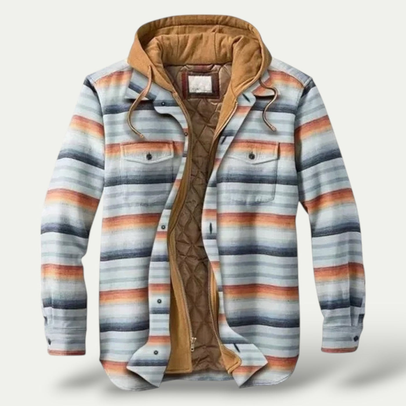 Rufo | Warm fleece jacket in a checked pattern