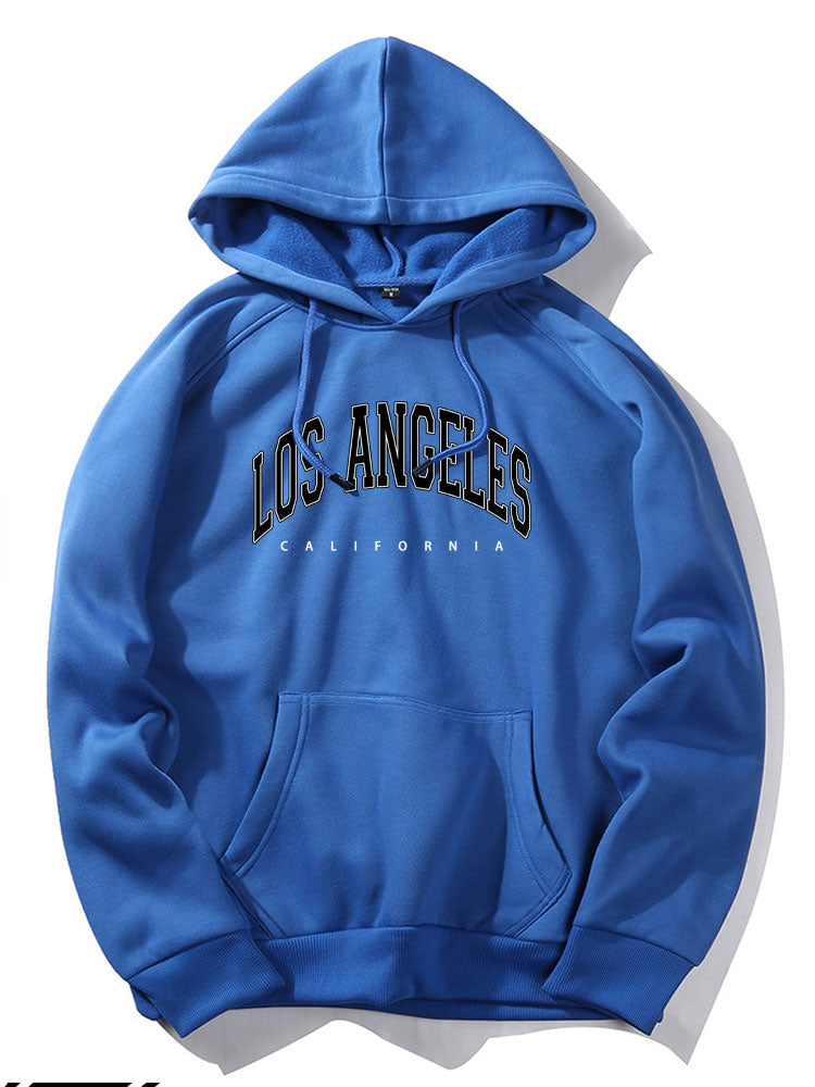 Linc | Los Angeles Letter Print Hoodies