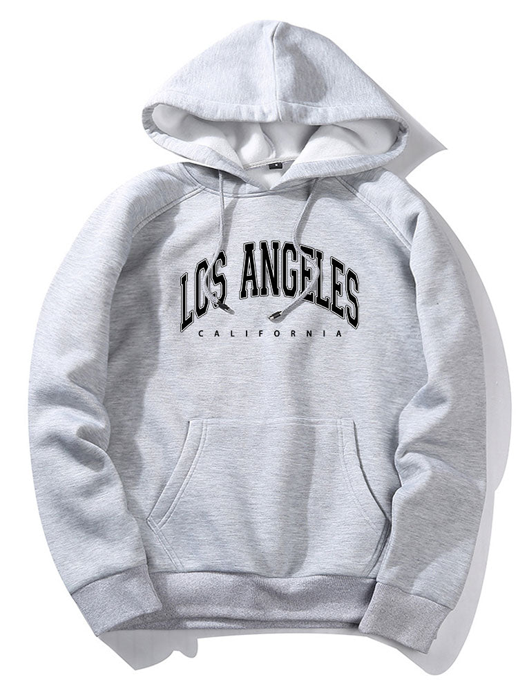 Linc | Los Angeles Letter Print Hoodies