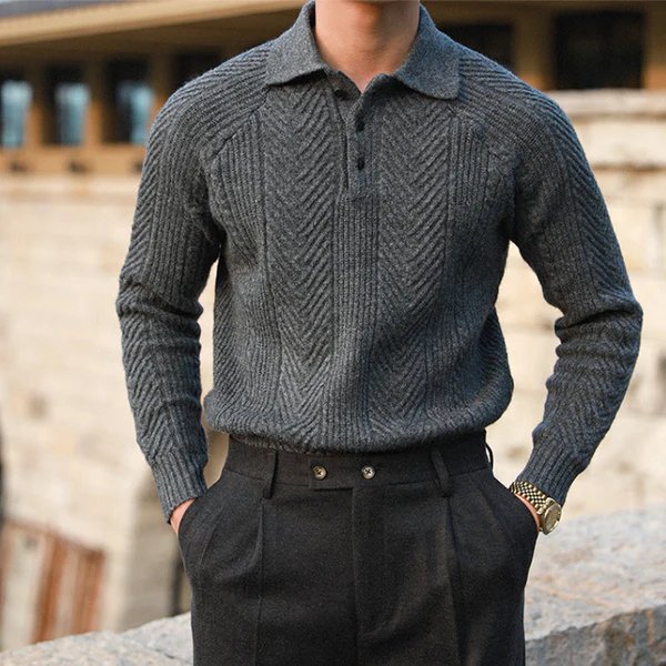 Arlo® | Knitted Polo Sweater For Men
