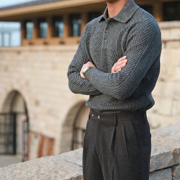 Declan® | Trendy Knitted Polo For Men