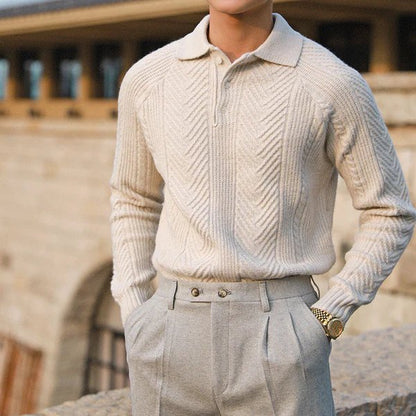 Arlo® | Knitted Polo Sweater For Men