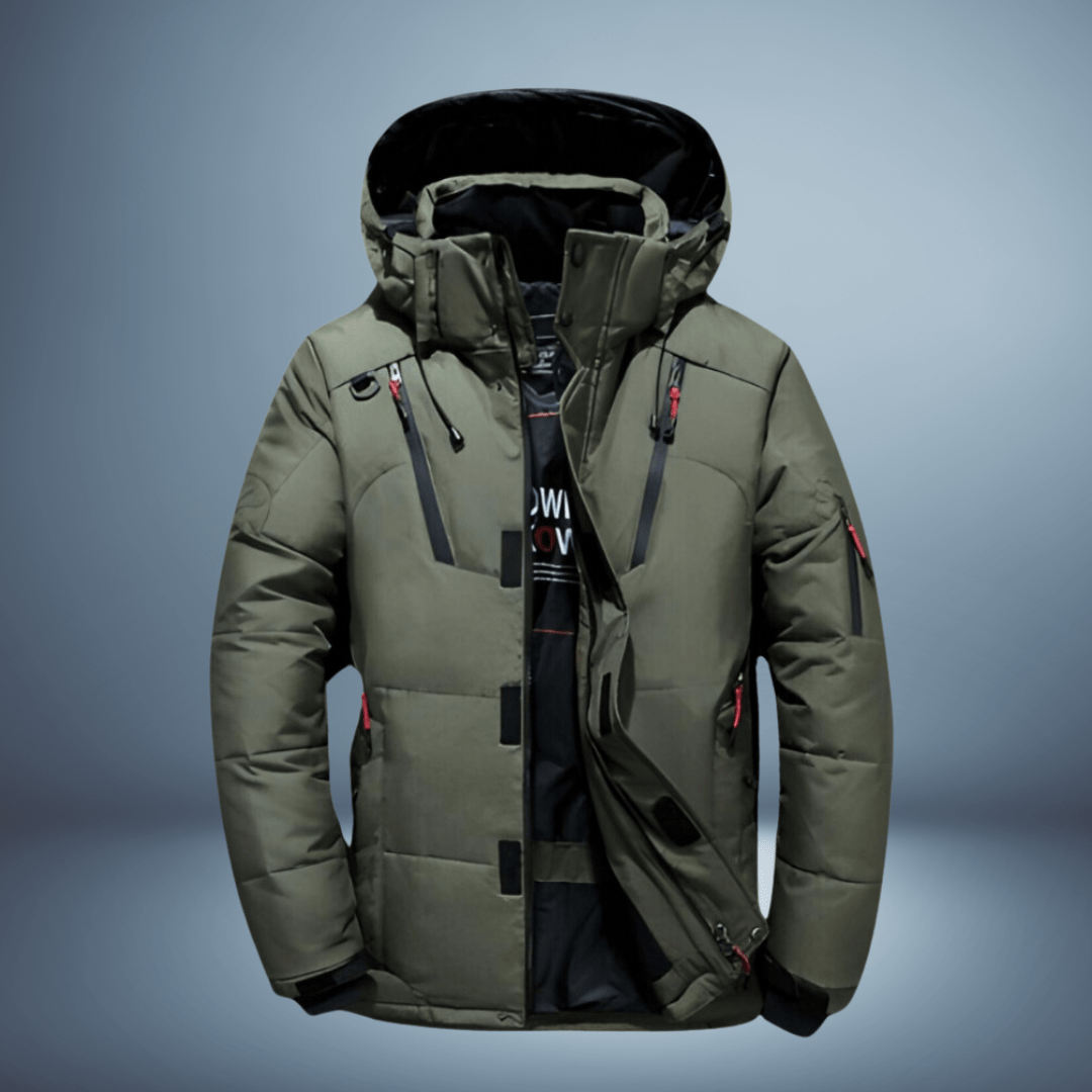 Paco | Warm hooded down jacket for adventure and comfort