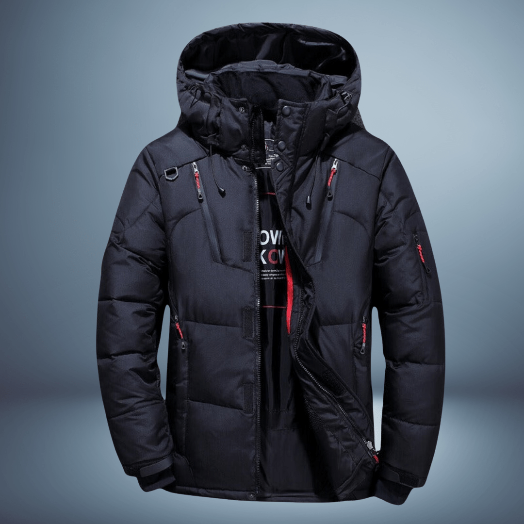 Paco | Warm hooded down jacket for adventure and comfort