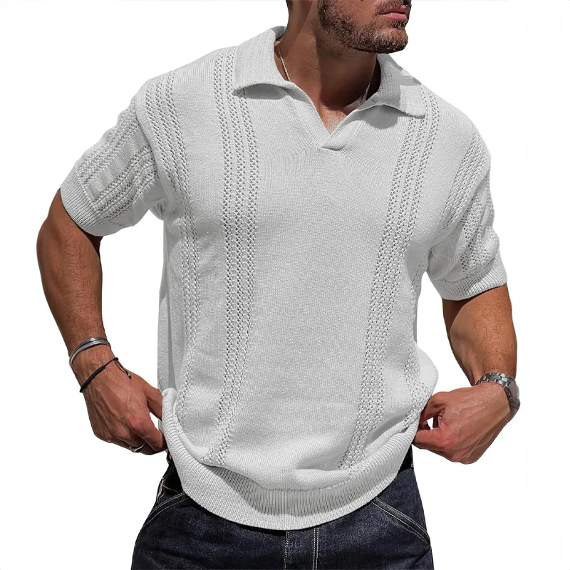 Clarence® | Airy Summer Polo Shirt Made Of Knit