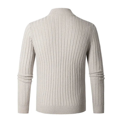 Jarl | Timeless half-zip sweater with stand-up collar