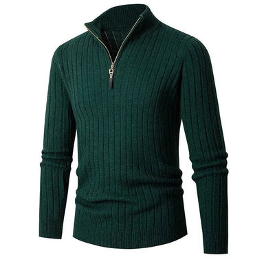 Jarl | Timeless half-zip sweater with stand-up collar