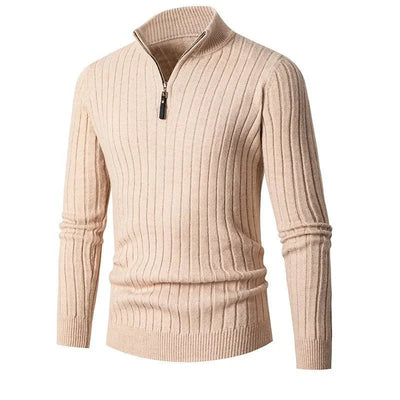 Jarl | Timeless half-zip sweater with stand-up collar