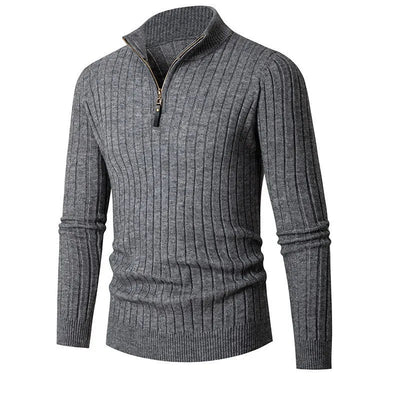 Jarl | Timeless half-zip sweater with stand-up collar