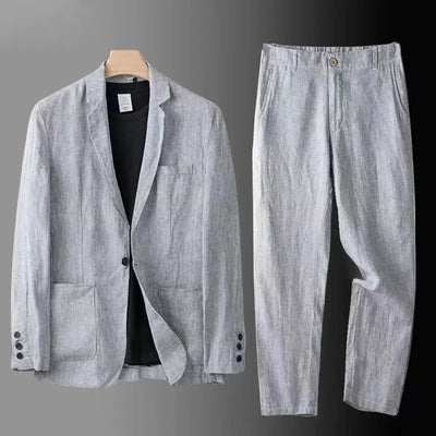 Dougal® | Luxe Linen Blazer & Trousers Set
