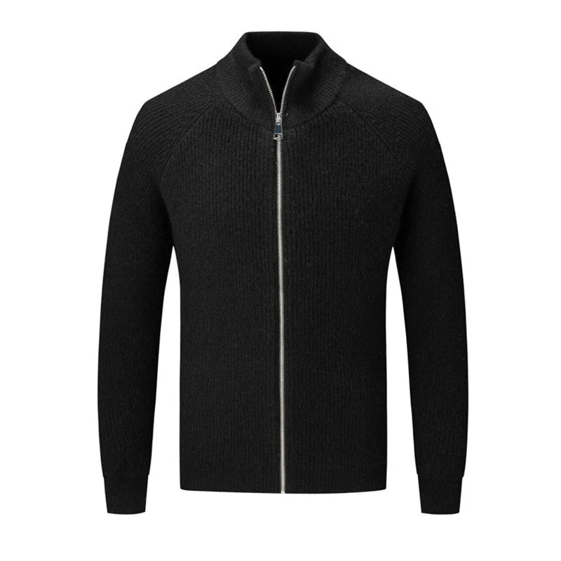 Ferris® | Luxurious Warm Zip-Up Wool Cardigan
