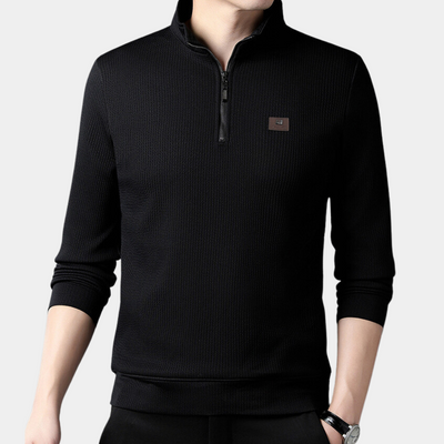 Victoriano® | Elegant men's T-shirt with partial zip