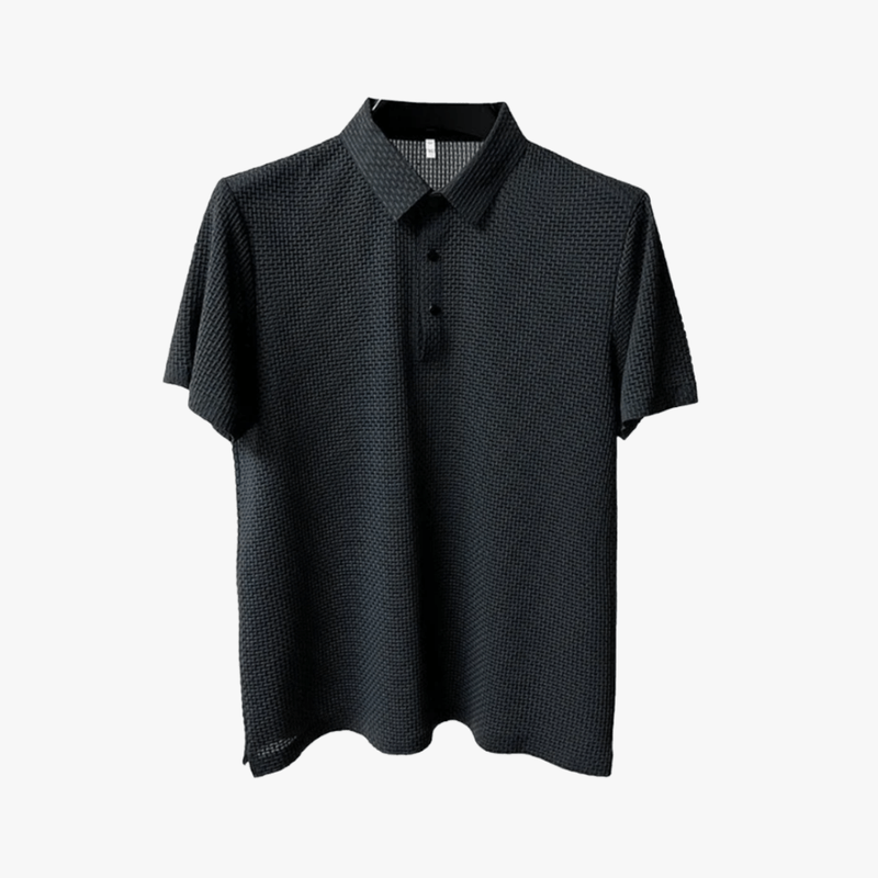 Tiburcio | Men's Waffle Knit Polo Shirt