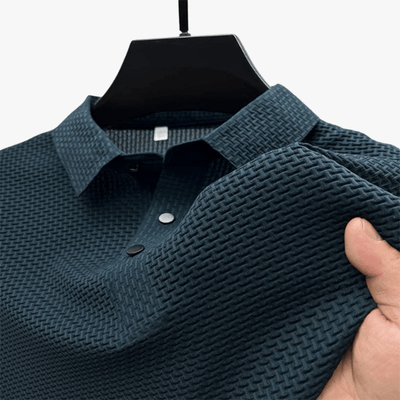 Tiburcio | Men's Waffle Knit Polo Shirt