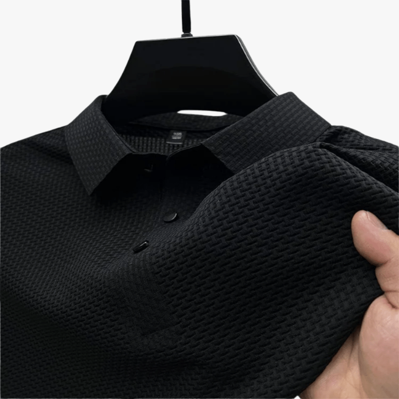 Tiburcio | Men's Waffle Knit Polo Shirt