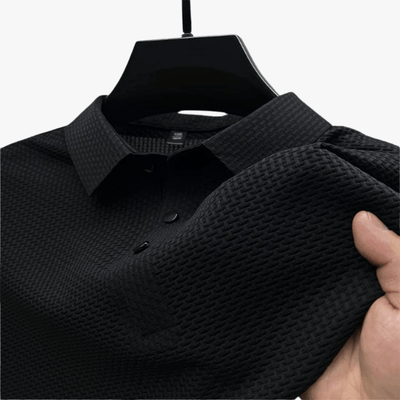 Tiburcio | Men's Waffle Knit Polo Shirt