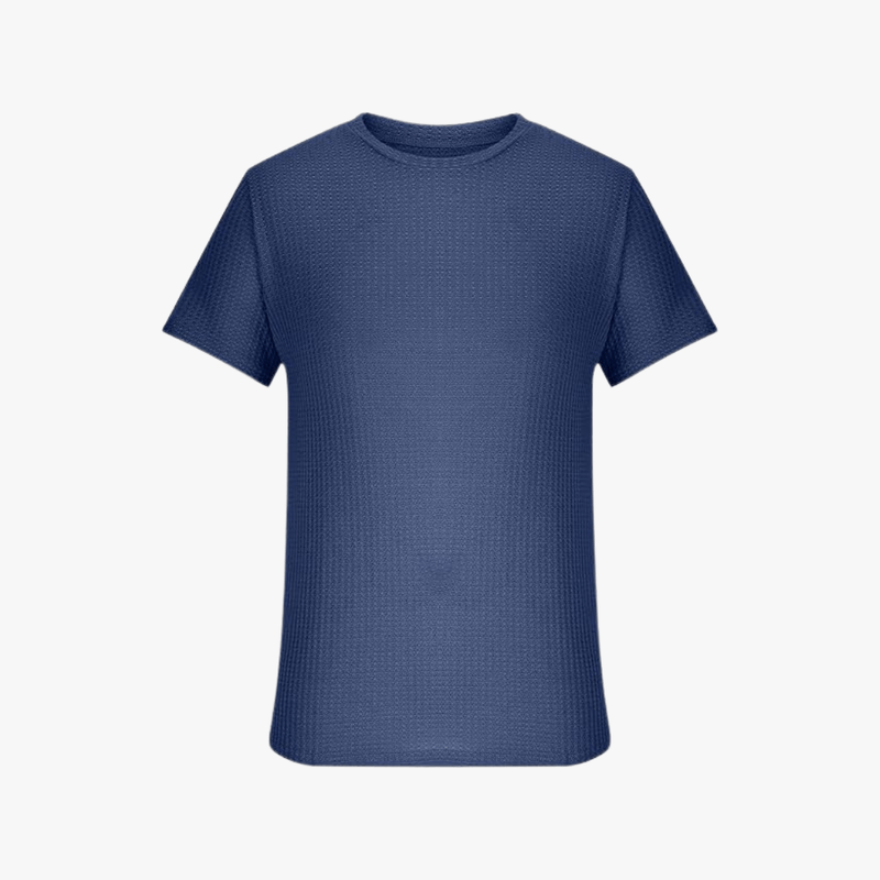 Máximo | Lightweight Waffle Knit T-Shirt for Men – Breathable Summer Style