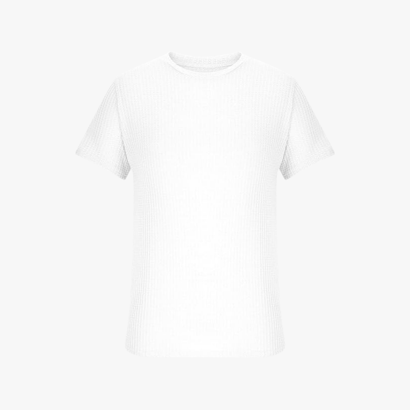 Máximo | Lightweight Waffle Knit T-Shirt for Men – Breathable Summer Style