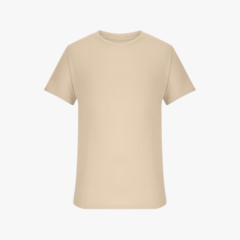 Máximo | Lightweight Waffle Knit T-Shirt for Men – Breathable Summer Style