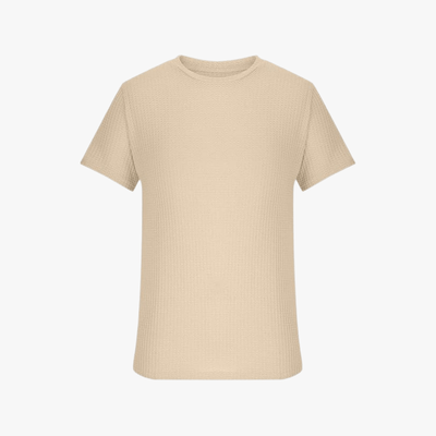 Máximo | Lightweight Waffle Knit T-Shirt for Men – Breathable Summer Style