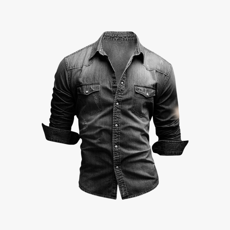 Samuel | Men's Slim Fit Denim Shirt – Casual Edge