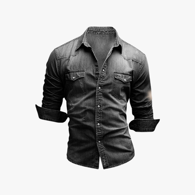Samuel | Men's Slim Fit Denim Shirt – Casual Edge