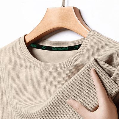 Ezekiel | Men Waffle Knit T-Shirt – Breathable - 4 Season Comfort