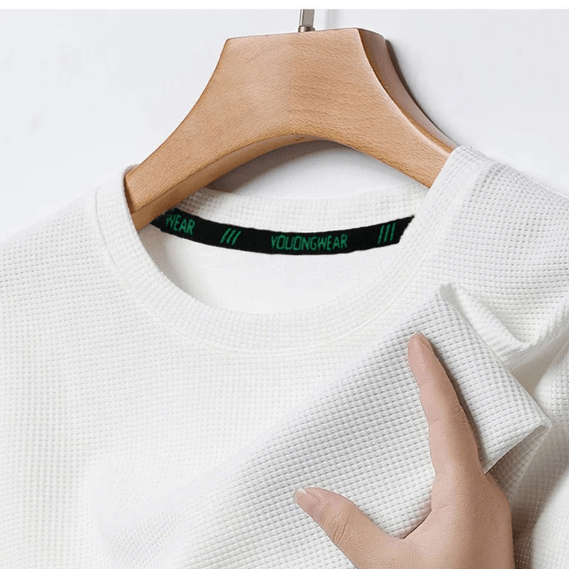 Ezekiel | Men Waffle Knit T-Shirt – Breathable - 4 Season Comfort