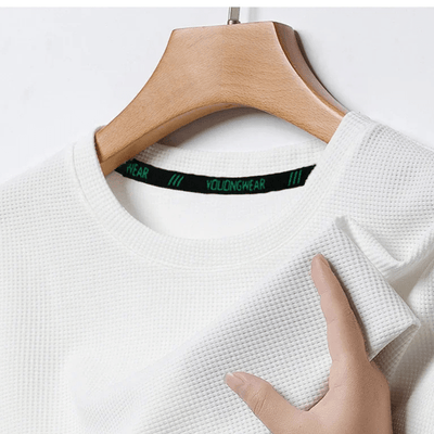 Ezekiel | Men Waffle Knit T-Shirt – Breathable - 4 Season Comfort