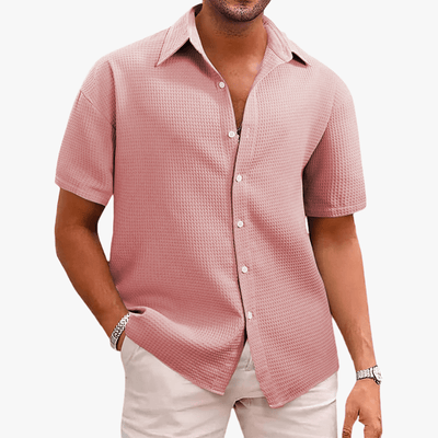Malik | Men Waffle Short Sleeve Shirt