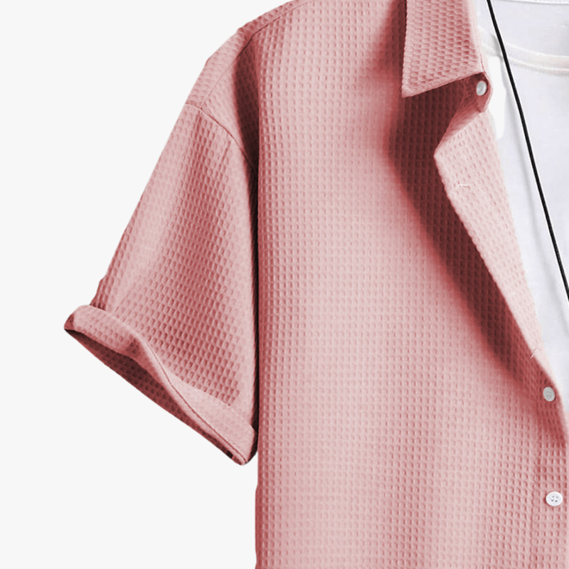 Malik | Men Waffle Short Sleeve Shirt