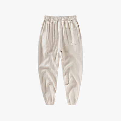 Jeremy | Men's Casual Linen Pants Elastic Waist Drawstring Beach Summer Pants Lightweight Linen Trousers