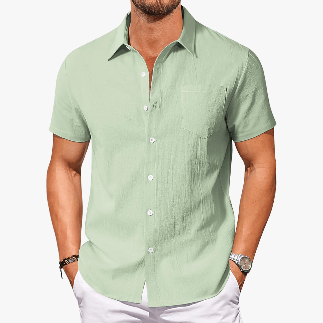 Darius | Men's Cotton Short Sleeve Shirt