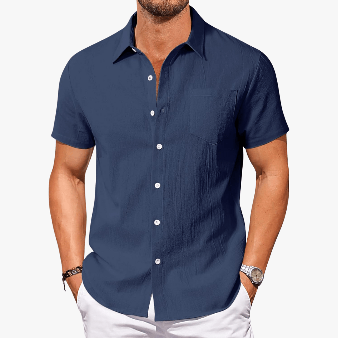 Darius | Men's Cotton Short Sleeve Shirt