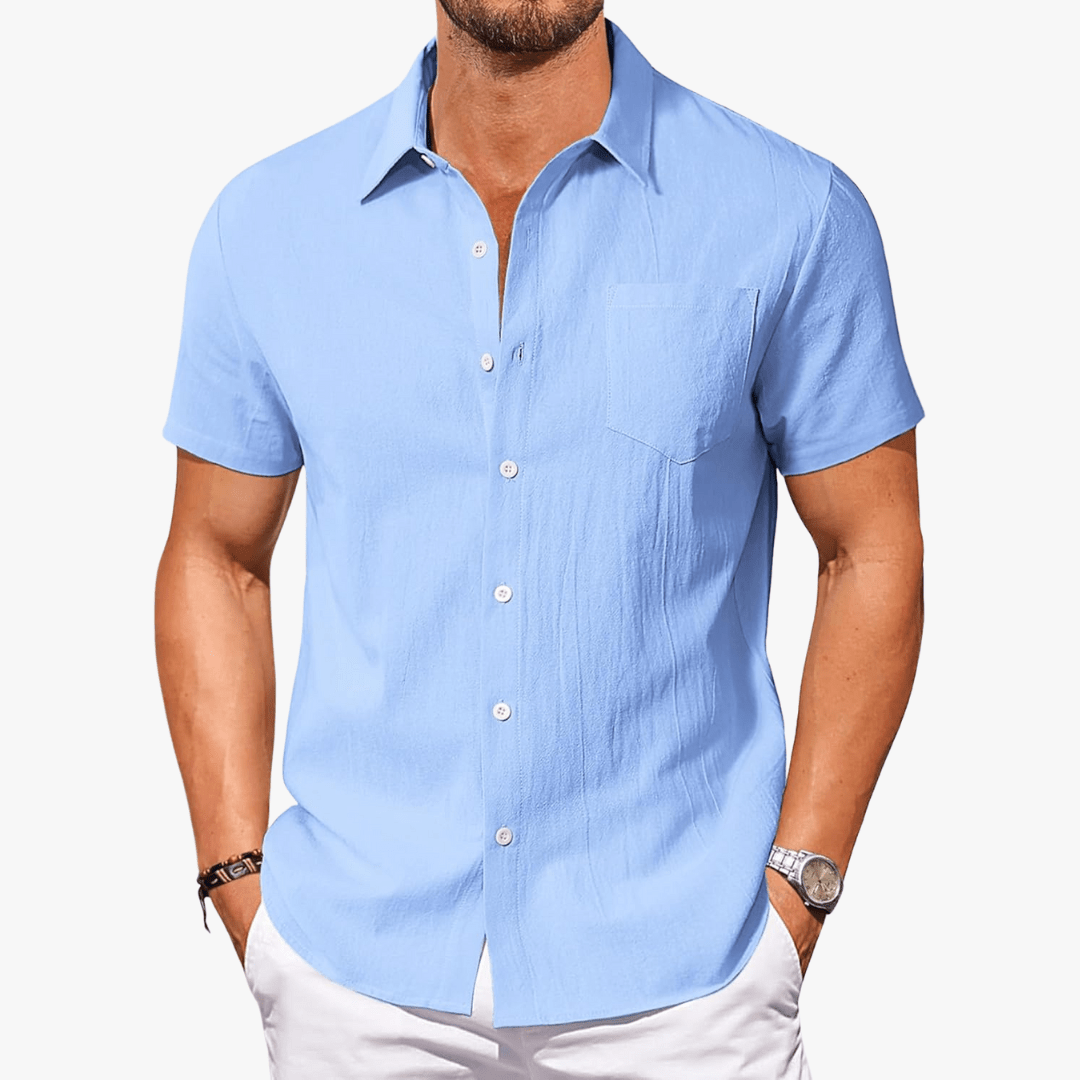 Darius | Men's Cotton Short Sleeve Shirt