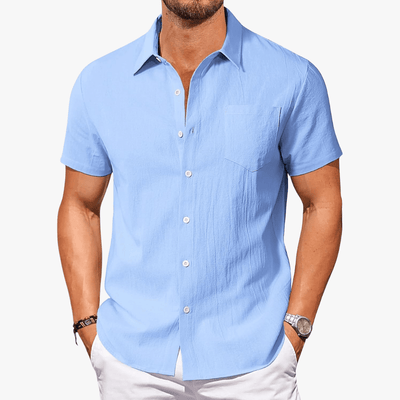 Darius | Men's Cotton Short Sleeve Shirt