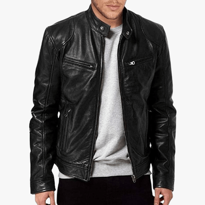 Hippolytus | Men's Leather Biker Jacket – Classic Moto Style