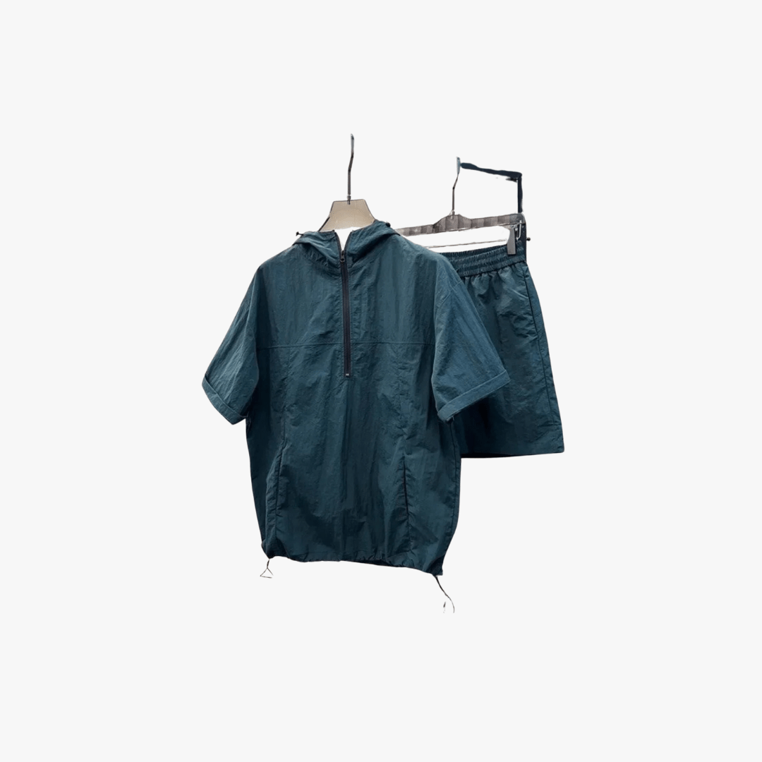 Crispin | Men's Lightweight Hooded Short Set – Sporty, Minimal & Breathable