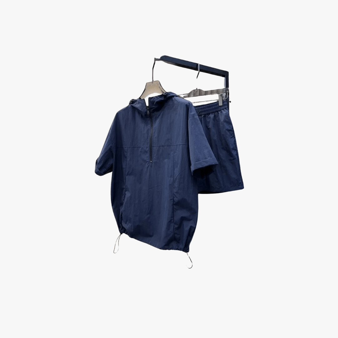 Crispin | Men's Lightweight Hooded Short Set – Sporty, Minimal & Breathable