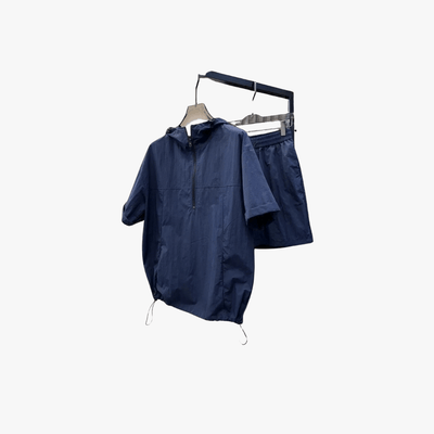 Crispin | Men's Lightweight Hooded Short Set – Sporty, Minimal & Breathable