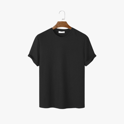 Marcial | Men's Textured Summer Tee – Breathable Cotton Waffle Shirt