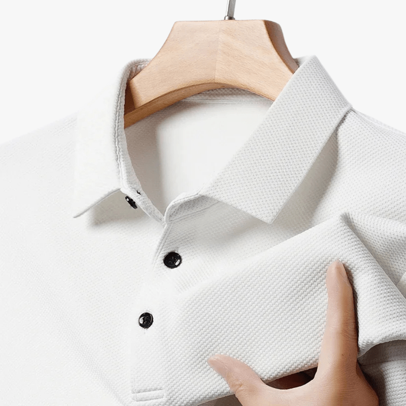 Aeneas | Men's Waffle Polo - Breathable 4-Season Comfort - Stylish & Comfortable Fit