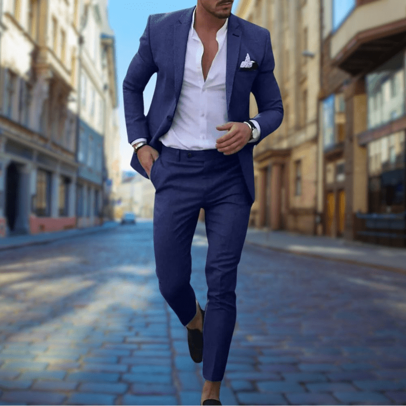 Elisha | Slim fit men's summer suit - wedding suit